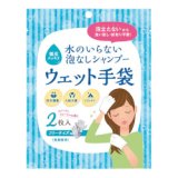 水のいらない泡なしシャンプー ウェット手袋 2枚入り