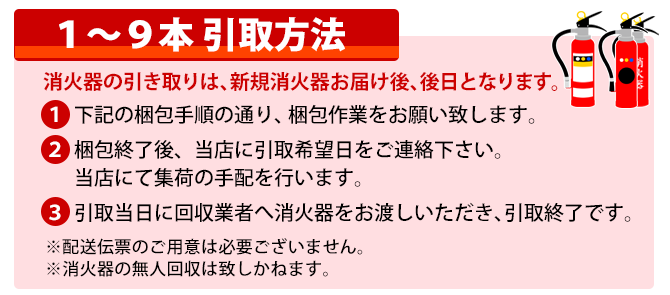 1-9本引取方法