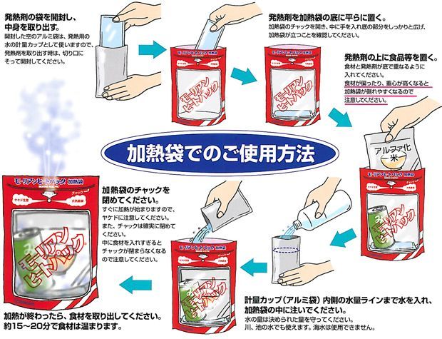 モーリアン ヒートパック 発熱剤 商品説明