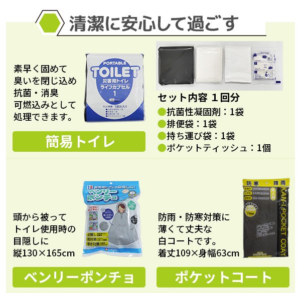 画像17: 防災セット 1人用 必要なもの厳選 非常用持ち出し 防災リュック (17)