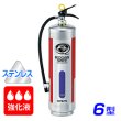 画像1: 【2025年製】ハツタ ALSE-6S 強化液（アルカリ性） 消火器 6型 蓄圧式 ステンレス製 ※リサイクルシール付 (1)