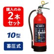 画像1: 【2025年製】【2本セット】日本ドライ PAN-10AWE(II) ABC粉末消火器 10型 蓄圧式（アルミ製）※リサイクルシール付 (1)