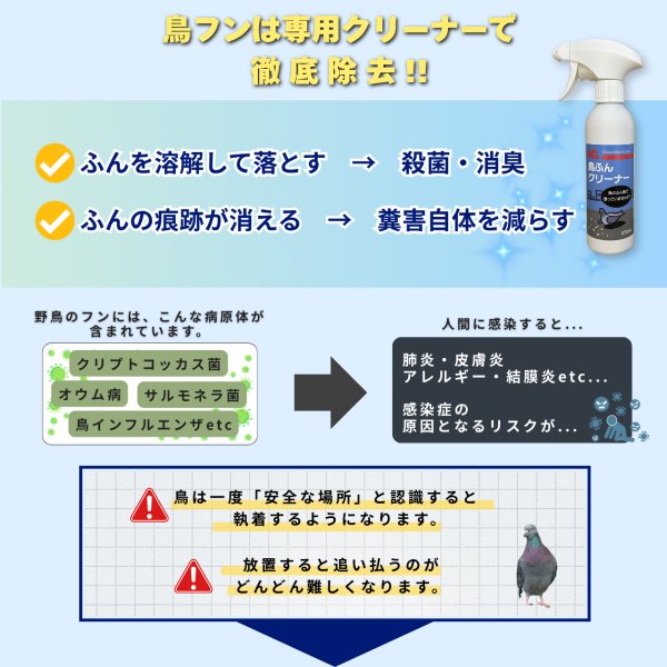 画像4: 鳥ふん クリーナー 500ml (4)
