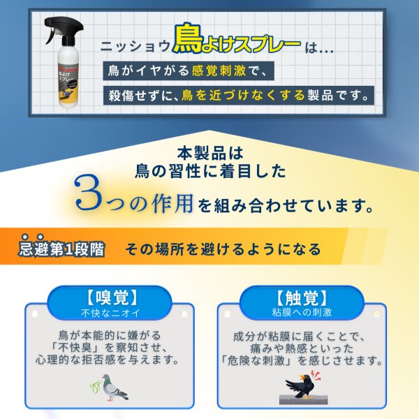 画像7: 鳥よけ スプレー 500ml 鳥類忌避剤 (7)